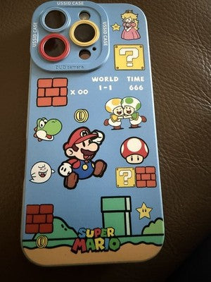 Mario Blocks Phone Case Fun Building Block Cover for iPhone 17 / Pro / Max