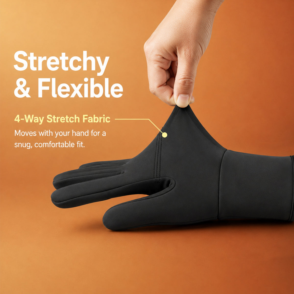 Icefolwer Heated Gloves Liners for Men Women Rechargeable Electric Heated Work Gloves with 3 Heat Settings Touchscreen for Hunting Skiing Cycling Hiking Winter Outdoor