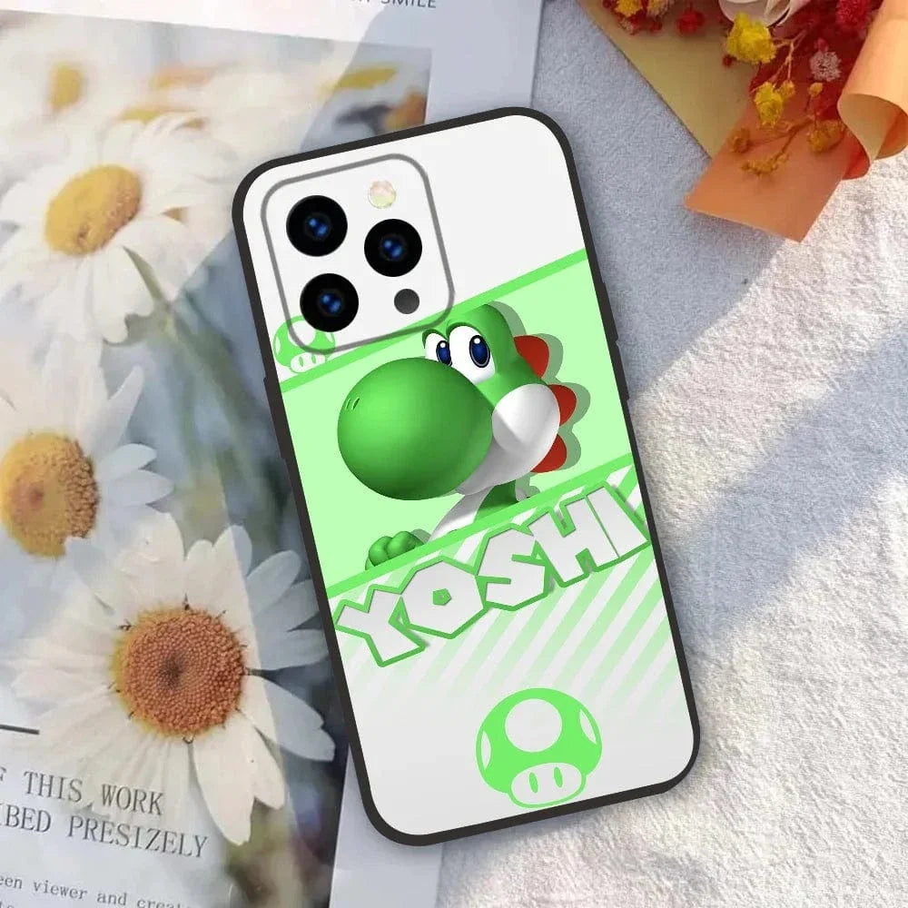 Coque iPhone Mario - Yoshi le Dinosaure