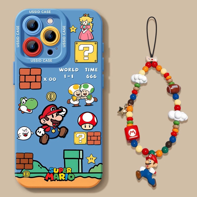 Mario Blocks Phone Case Fun Building Block Cover for iPhone 17 / Pro / Max