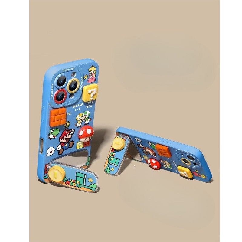 Mario Blocks Phone Case Fun Building Block Cover for iPhone 17 / Pro / Max